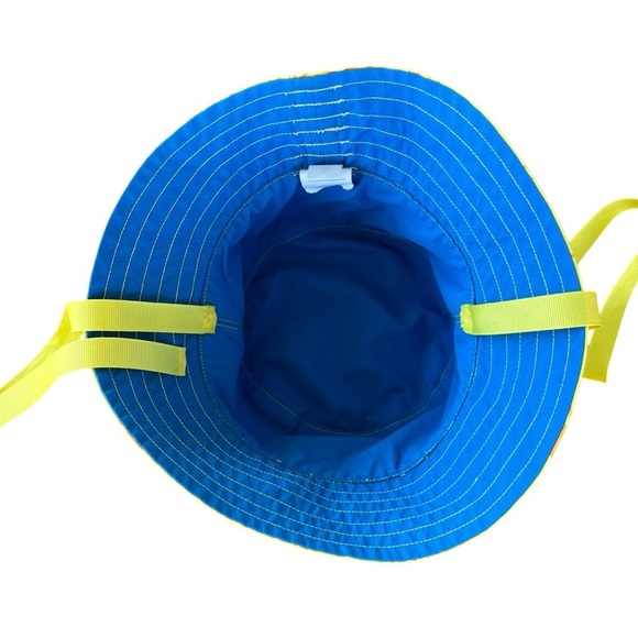Hanna Andersson Yellow Sun Bucket Hat Ribbon Ties Youth Medium GUC - Picture 5 of 7